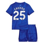 Nogometni Dresovi Chelsea Caicedo 25 Dječji Domaći 2025-26 Kratkih Rukava